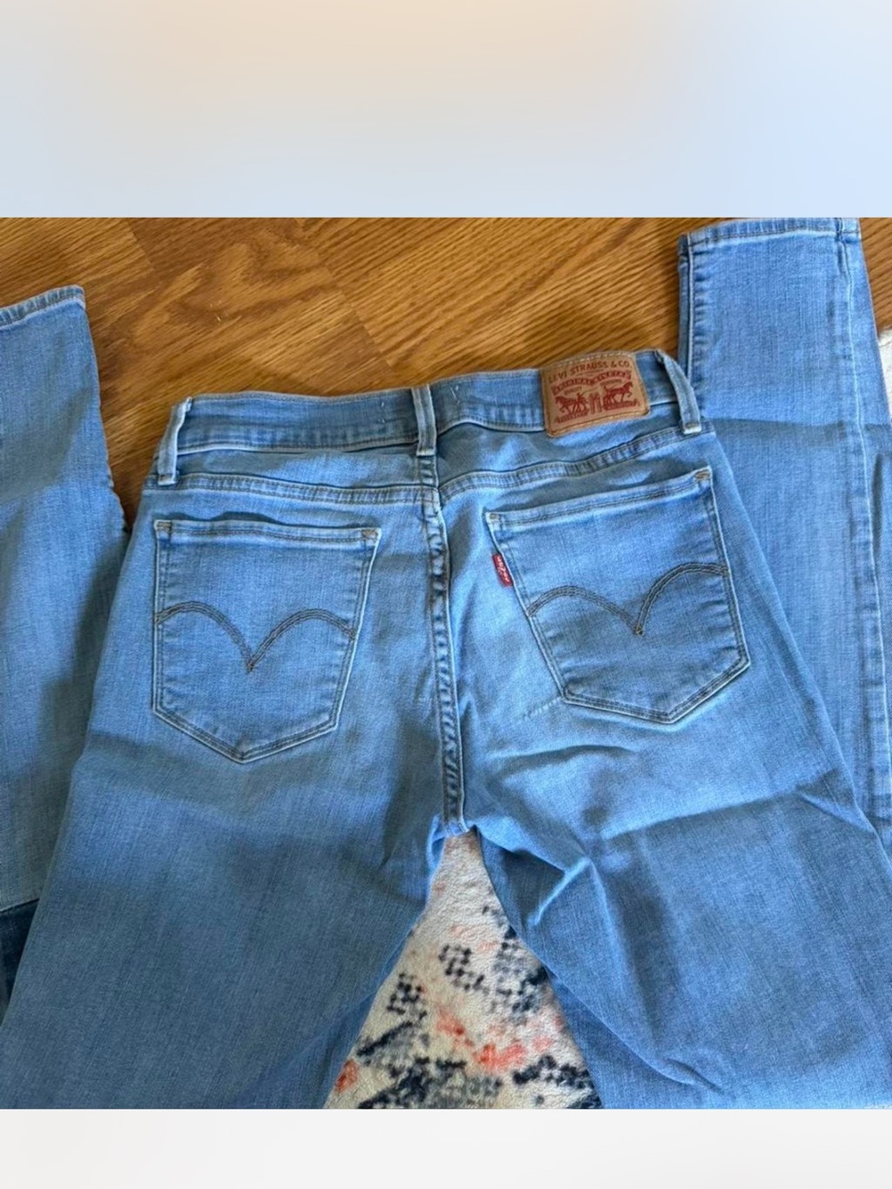 Levi's Women's Skinny Jeans in Light Blue Denim